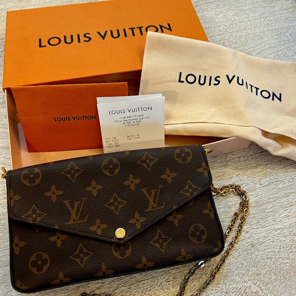 Louis Vuitton Brown and Tan Mini Bag with Iconic Monogram
